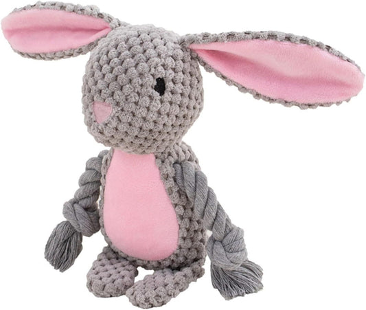 Plush Bunny Dog Toy – Soft, Durable, and Squeaky Pet Chew Toy