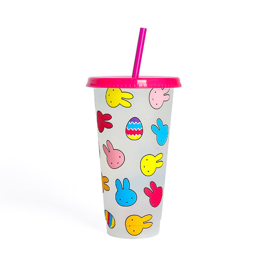 Miffy Temperature-sensitive Color-Changing Straw Cup