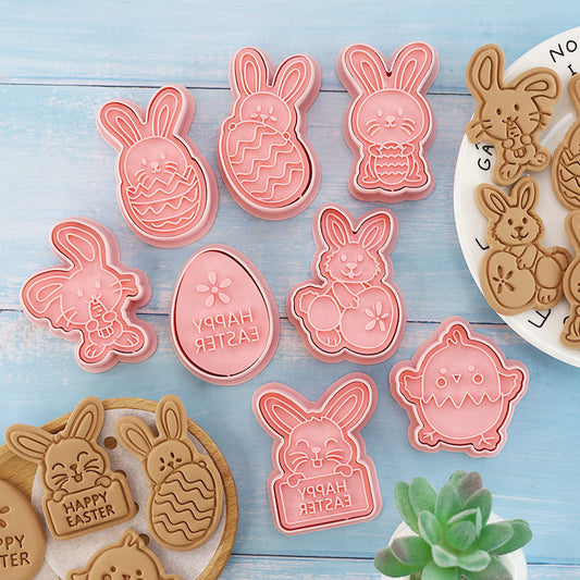 Easter Bunny Cartoon Cookie Mold Easter Bunnies